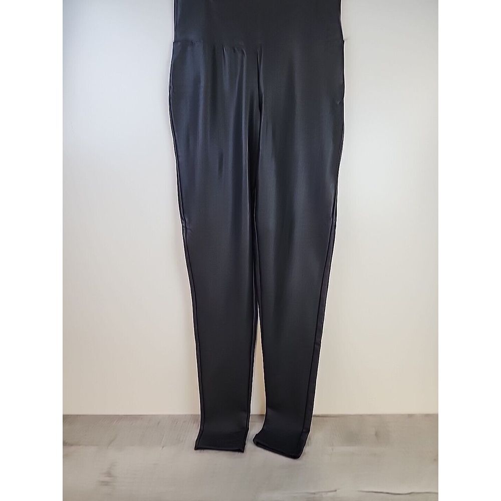 Zenana Outfitters Women Black Faux Leather High Waisted Leggings OP-1865AB Small